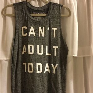 Target Brand "Can't Adult Today" Graphic Tank